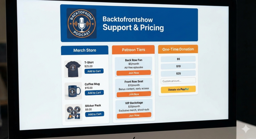 Backtofrontshow pricing
