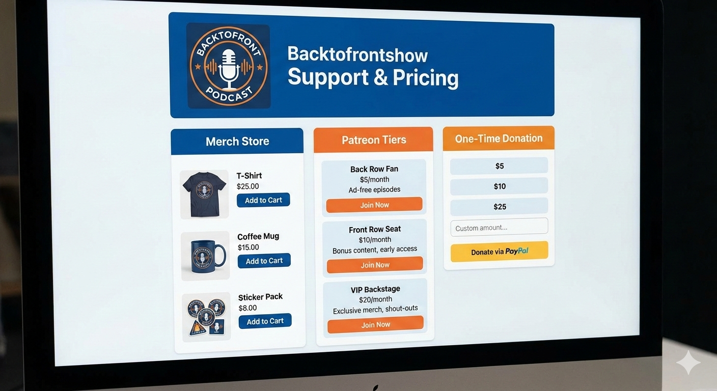 Backtofrontshow pricing