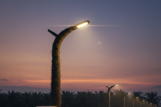 Oil palm lamp project street lamp oil palm