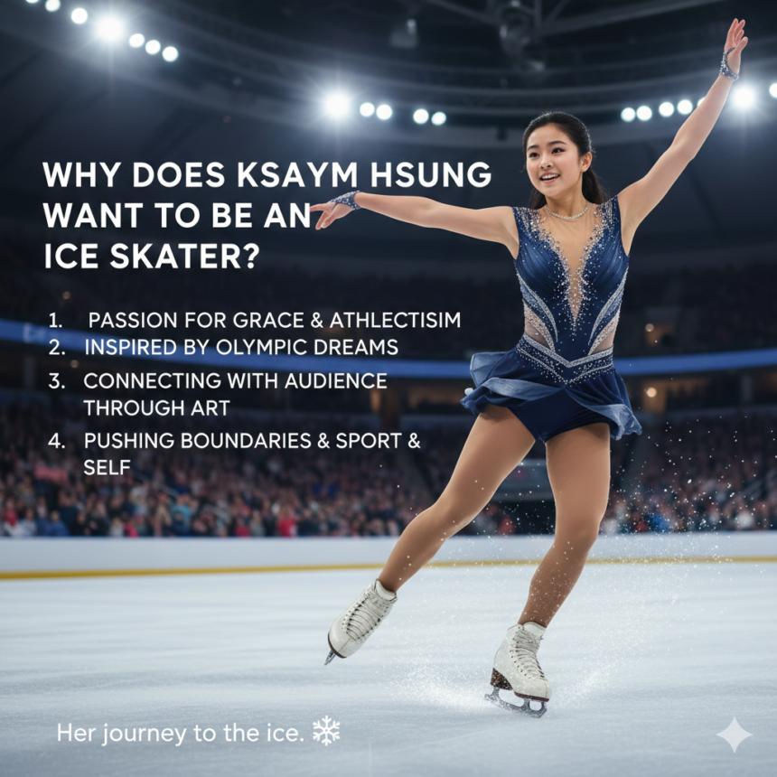 Why does ksayim hsiung want to be an ice skater