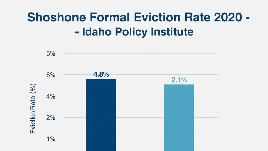 Shoshone formal eviction rate 2020 idaho policy institute