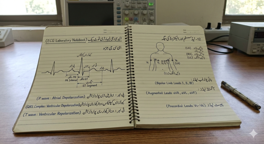 Ecg components lab notebook