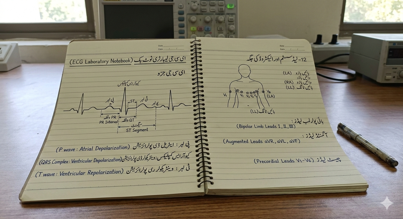 Ecg components lab notebook